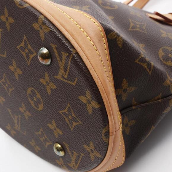 LOUIS VUITTON Brown Monogram Leather Pouch - Picture 10 of 11